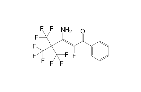 1-Benzoyl-3,3-di(trifluoromethyl)-1,4,4,4-tetrafluorobutene-2-amine