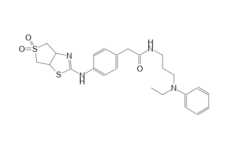 benzeneacetamide, 4-[(3a,4,6,6a-tetrahydro-5,5-dioxidothieno[3,4-d]thiazol-2-yl)amino]-N-[3-(ethylphenylamino)propyl]-