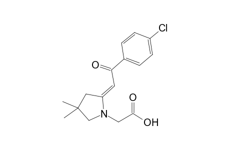 2-[(2E)-2-[2-(4-chlorophenyl)-2-keto-ethylidene]-4,4-dimethyl-pyrrolidino]acetic acid