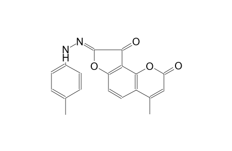 2H-furo[2,3-h][1]benzopyran-2,8,9-trione, 4-methyl-, 8-[(4-methylphenyl)hydrazone], (8Z)-