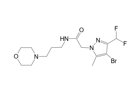 1H-pyrazole-1-acetamide, 4-bromo-3-(difluoromethyl)-5-methyl-N-[3-(4-morpholinyl)propyl]-