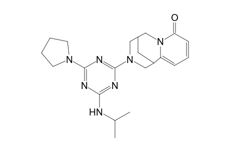 Pyrido[1,2-a][1,5]diazocin-8-one, 3-(4-isopropylamino-6-pyrrolidin-1-yl-[1,3,5]triazin-2-yl)-1,2,3,4,5,6-hexahydro-1,5-methano-