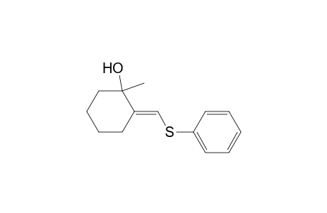1-Methyl-2-[(phenylthio)methylidene]cyclohexane-1-ol