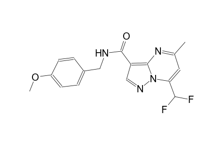 7-(difluoromethyl)-N-(4-methoxybenzyl)-5-methylpyrazolo[1,5-a]pyrimidine-3-carboxamide
