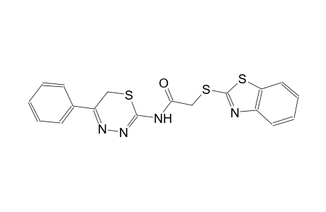 2-(1,3-benzothiazol-2-ylsulfanyl)-N-(5-phenyl-6H-1,3,4-thiadiazin-2-yl)acetamide