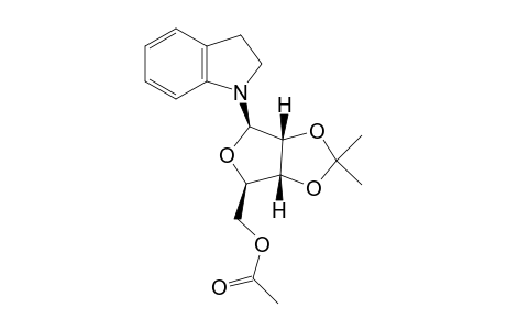 1-(2,3-O-Isopropylidene-5-O-acetyl-.beta.-D-ribofuranosyl)indoline