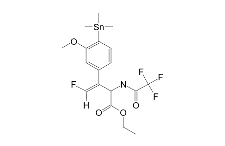 ETHYL-2-[(TRIFLUOROACETYL)-AMINO]-3-[3-METHOXY-4-(TRIMETHYLSTANNYL)-PHENYL]-4-FLUORO-3-BUTENOATE