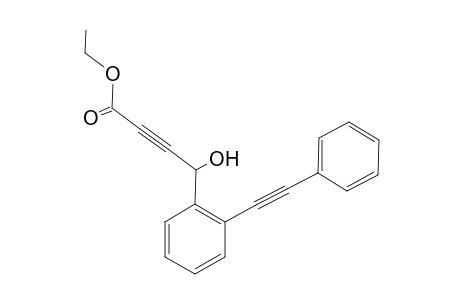 4-Hydroxy-4-[2-(2-phenylethynyl)phenyl]-2-butynoic acid ethyl ester