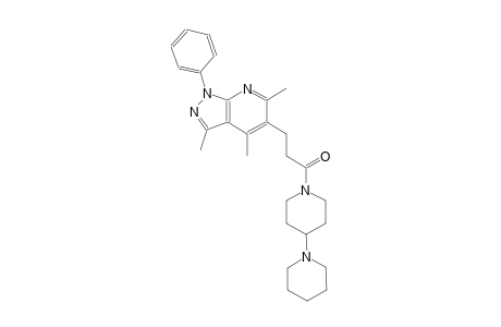 1-([1,4'-bipiperidin]-1'-yl)-3-(3,4,6-trimethyl-1-phenyl-1H-pyrazolo[3,4-b]pyridin-5-yl)propan-1-one