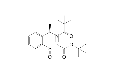 2-[(S)-[2-[(1R)-1-(pivaloylamino)ethyl]phenyl]sulfinyl]acetic acid tert-butyl ester