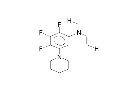 1-METHYL-5,6,7-TRIFLUORO-4-PIPERIDINOINDOLE