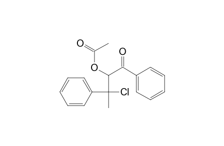 2-Acetoxy-3-chloro-1,3-diphenyl-1-butanone