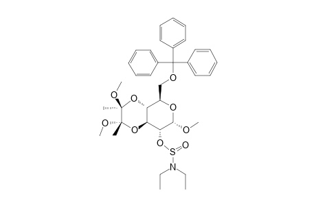 (2S,3S,4aR,5R,7S,8R,8aS)-8-diethylsulfinamoyloxy-2,3,7-trimethoxy-2,3-dimethyl-5-[tri(phenyl)methoxymethyl]-5,7,8,8a-tetrahydro-4aH-pyrano[5,4-e][1,4]dioxine