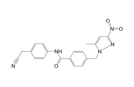 Benzamide, N-(4-cyanomethylphenyl)-4-(5-methyl-3-nitropyrazol-1-ylmethyl)-
