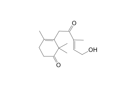 3-[5'-Hydroxy-3'-methyll-2'-oxopent-3'-enyl]-2,2,4-trimethylcyclohex-3-enone