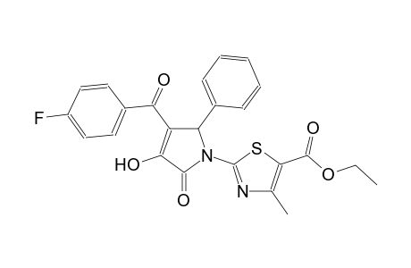 ethyl 2-[3-(4-fluorobenzoyl)-4-hydroxy-5-oxo-2-phenyl-2,5-dihydro-1H-pyrrol-1-yl]-4-methyl-1,3-thiazole-5-carboxylate