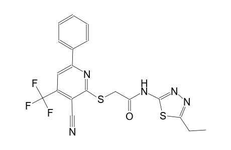 acetamide, 2-[[3-cyano-6-phenyl-4-(trifluoromethyl)-2-pyridinyl]thio]-N-(5-ethyl-1,3,4-thiadiazol-2-yl)-