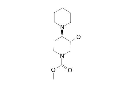METHYL-(3R*,4R*)-3-HYDROXY-4-(1-PIPERIDINYL)-1-PIPERIDINECARBOXYLATE