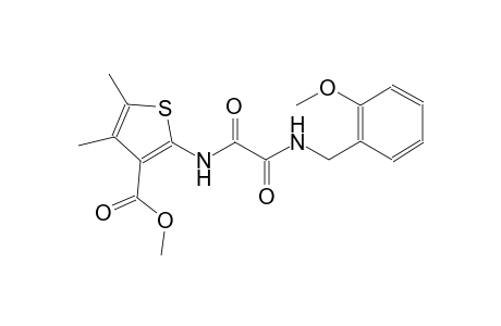 3-thiophenecarboxylic acid, 2-[[2-[[(2-methoxyphenyl)methyl]amino]-1,2-dioxoethyl]amino]-4,5-dimethyl-, methyl ester