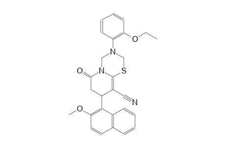 2H,6H-pyrido[2,1-b][1,3,5]thiadiazine-9-carbonitrile, 3-(2-ethoxyphenyl)-3,4,7,8-tetrahydro-8-(2-methoxy-1-naphthalenyl)-6-oxo-