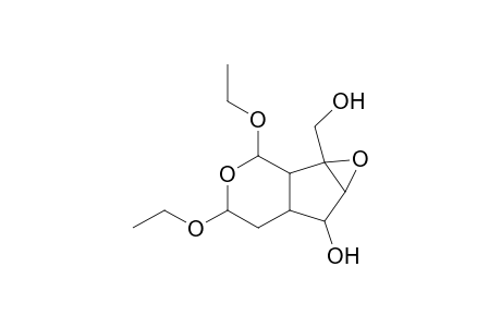 2,4-Diethoxy-7-hydroxy-8,9-epoxy-9-hydroxymethyl-3-oxa-bicyclo[4.3.0]-cyclononane