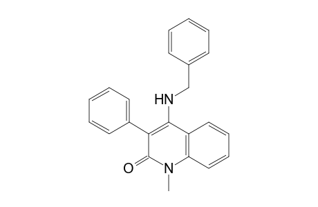 1-Methyl-3-phenyl-4-[(phenylmethyl)amino]-2-quinolinone