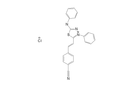 4-PHENYL-5-(4-CYANO-CINNAMOYL)-1,3,4-THIADIAZOLIUM-2-PHENYLAMINE-CHLORIDE