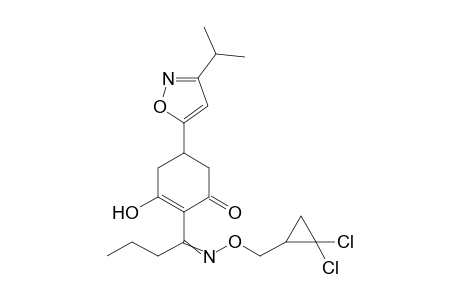 2-Cyclohexen-1-one, 2-[1-[[(2,2-dichlorocyclopropyl)methoxy]imino]butyl]-3-hydroxy-5-[3-(1-methylethyl)-5-isoxazolyl]-