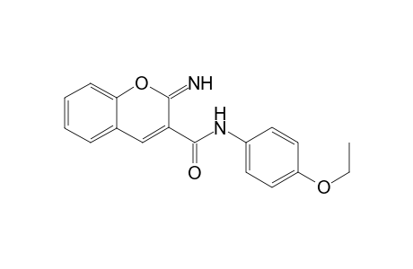 2H-1-Benzopyran-3-carboxamide, N-(4-ethoxyphenyl)-2-imino-