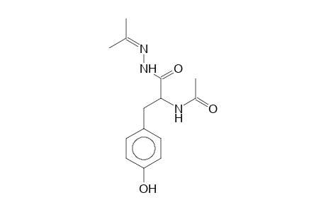 2-Acetamido-3-(4-hydroxyphenyl)-N-(isopropylideneamino)propanamide