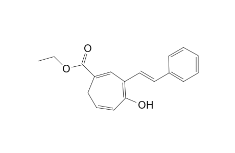 Ethyl 4-Hydroxy-3-(2-phenyl-1-ethenyl)cyclohepta-1,3,5-triene-1-carboxylate