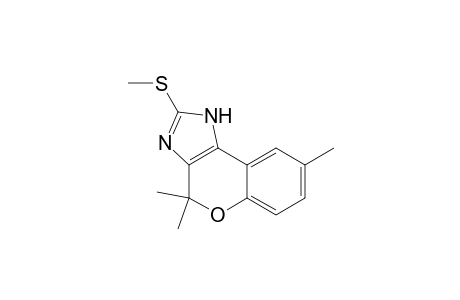 4,4,8-trimethyl-2-(methylthio)-3H-chromen[3,4-d]imidazole