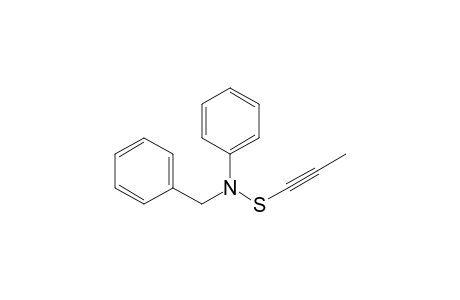 N-Benzyl-N-(1-propynylthio)benzenamine