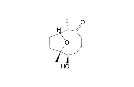 5-Hydroxy-4,10-dimethyl-1,4-epoxycyclodecan-9-one