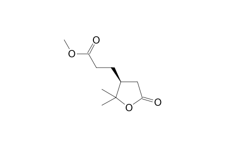 (3S)-methyl3-(2,2-dimethyl-5-oxotetrahydrofuran-3-yl)propanoate