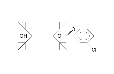 1-(3-Chloro-benzoyloxy)-4-hydroxy-1,1,4,4-tetra-tert-butyl-2-butyne