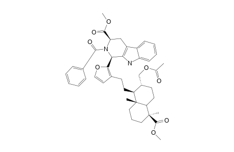 METHYL-(1S,3S,8R)-17-ACETOXY-16-(2-BENZOYL-3-METHOXYCARBONYL-1,2,3,4-TETRAHYDRO-BETA-CARBOLIN-1-YL)-15,16-EPOXY-13(16),14-LABDADIEN-18-OATE