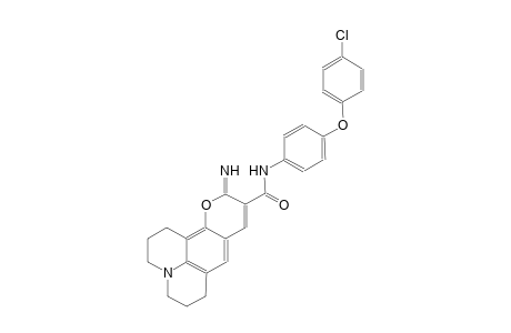1H,5H,11H-[1]benzopyrano[6,7,8-ij]quinolizine-10-carboxamide, N-[4-(4-chlorophenoxy)phenyl]-2,3,6,7-tetrahydro-11-imino-