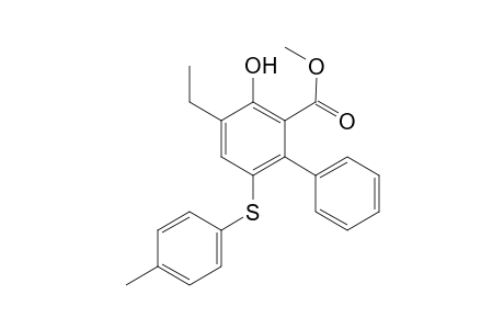 Methyl 4-Ethyl-3-hydroxy-6-[(4-methylphenyl)sulfanyl]-1,1'-biphenyl-2-carboxylate