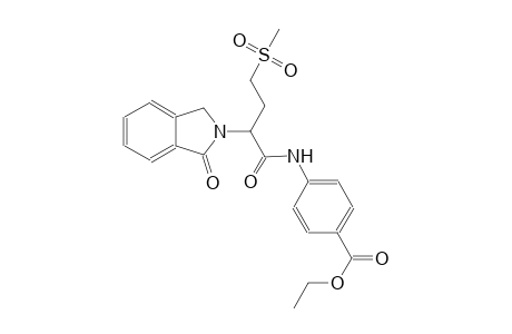 benzoic acid, 4-[[(2S)-2-(1,3-dihydro-1-oxo-2H-isoindol-2-yl)-4-(methylsulfonyl)-1-oxobutyl]amino]-, ethyl ester
