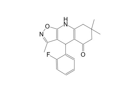 isoxazolo[5,4-b]quinolin-5(6H)-one, 4-(2-fluorophenyl)-4,7,8,9-tetrahydro-3,7,7-trimethyl-