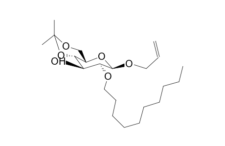 Allyl-2-O-decyl-4,6-O-isopropylidene-b-d-glucopyranoside