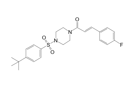 (E)-1-(4-((4-(Tert-butyl)phenyl)sulfonyl)piperazin-1-yl)-3-(4-fluorophenyl)prop-2-en-1-one