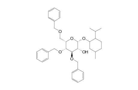 (1S,2R,5S)-Menthyl 3,4,6-tri-O-benzyl-.beta.,D-mannopyranoside