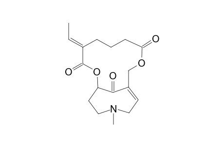 Otonecine 2'-ethylidenehexaneo-1',6'-dioate