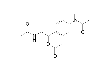 4'-(2-acetamido-1-hydroxyethyl)acetanilide, acetate (ester)