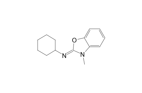 3-Methyl-2-cyclohexyl-iminobenzoxazole