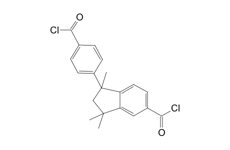 1H-indene-5-carbonyl chloride, 1-[4-(chlorocarbonyl)phenyl]-2,3-dihydro-1,3,3-trimethyl-