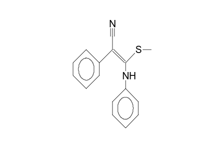 3-Anilino-3-methylthio-2-phenyl-acrylonitrile