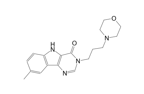 8-methyl-3-[3-(4-morpholinyl)propyl]-3,5-dihydro-4H-pyrimido[5,4-b]indol-4-one